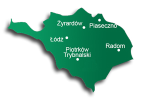 Kalisz, Łódź, Grodzisk Mazowiecki, Radom, Piotrków Trybunalski, Kielce